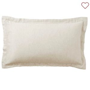 Pottery Barn Linen Flax Belgian Linen Shams, King, Set of 2